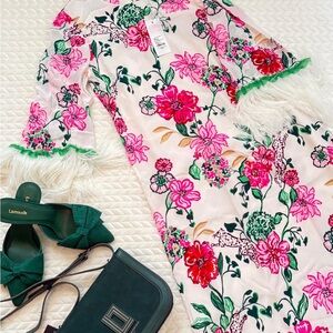 Lilly Pulitzer Pink and Green Floral Dress